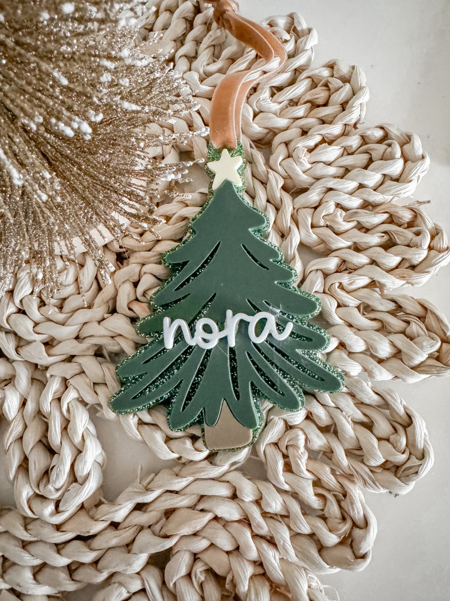 Christmas Tree Name Ornament