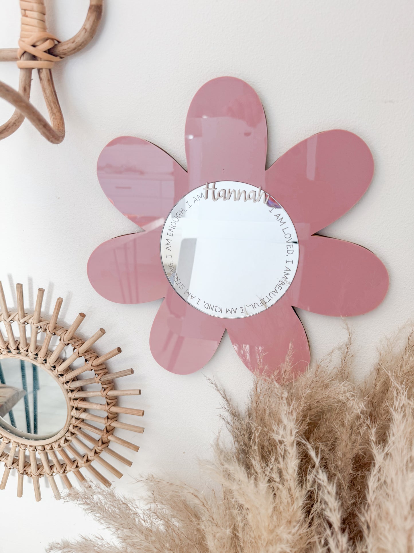 Flower Affirmation Mirror