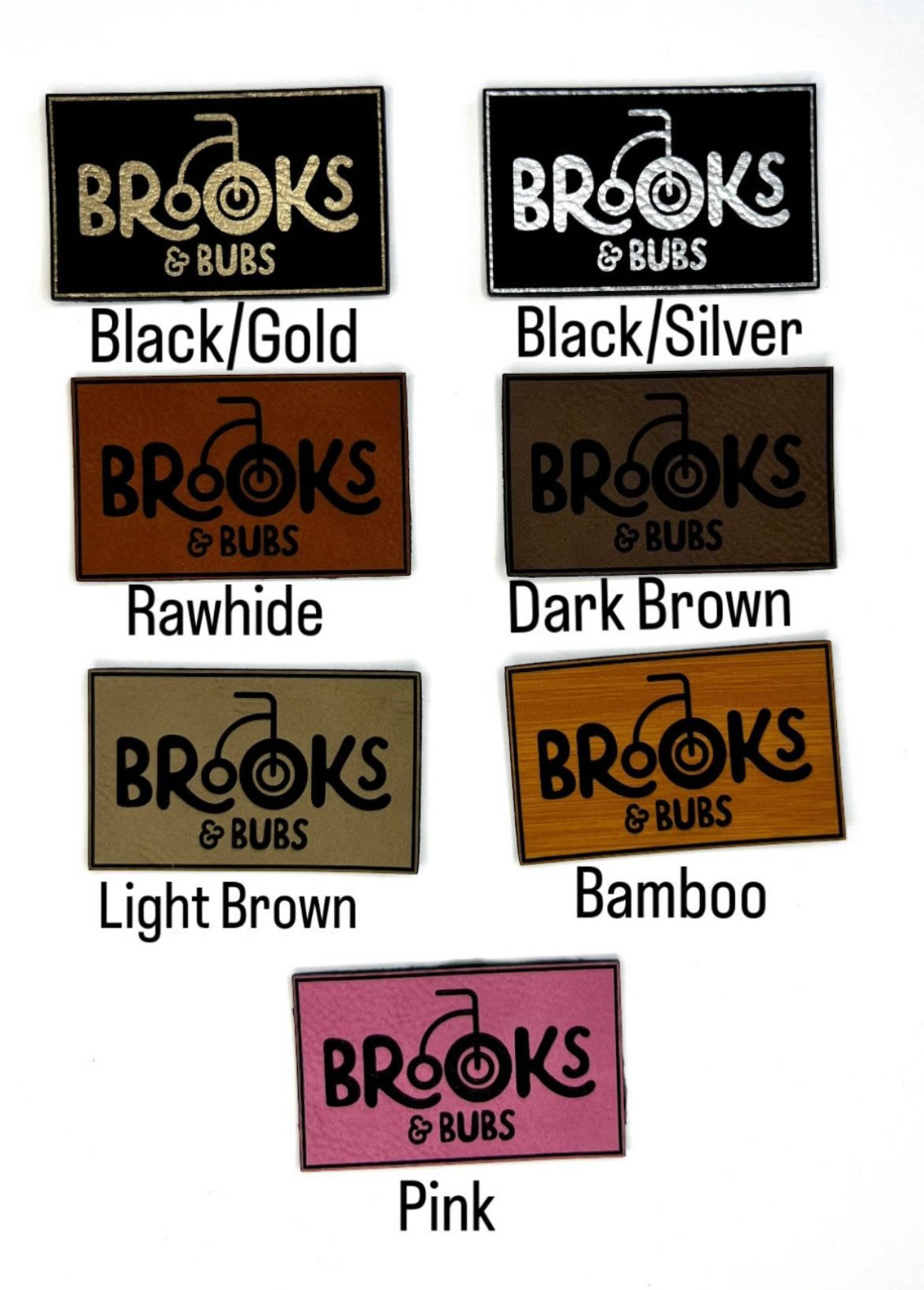 Leatherette stocking tag