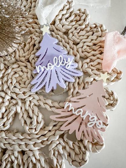 Christmas Tree Name Ornament
