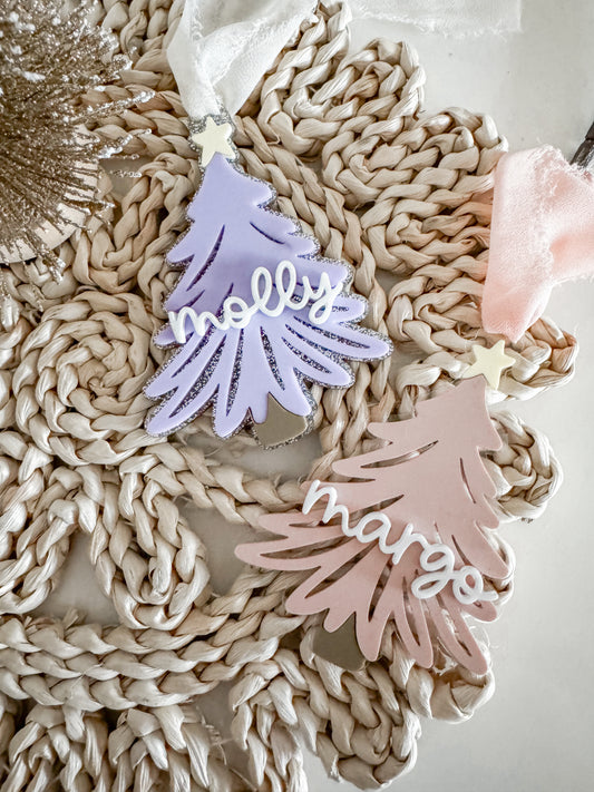 Christmas Tree Name Ornament