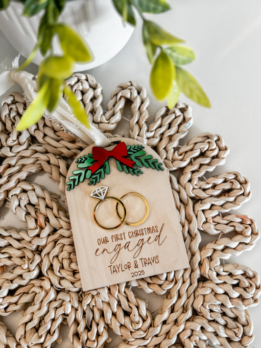 Engaged Holly Ornament