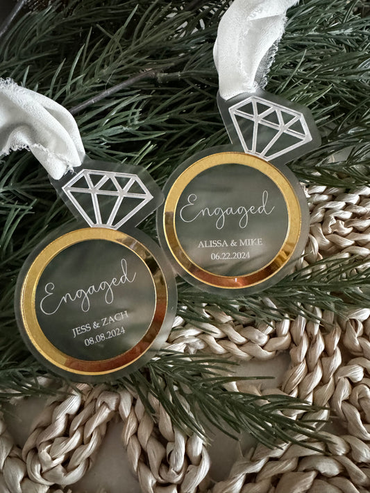 Engaged Rings Ornament