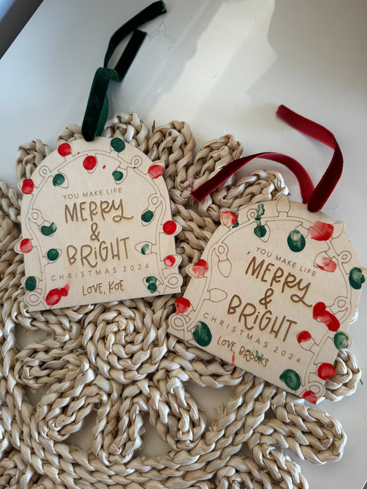 Finger paint  Keepsake Ornament