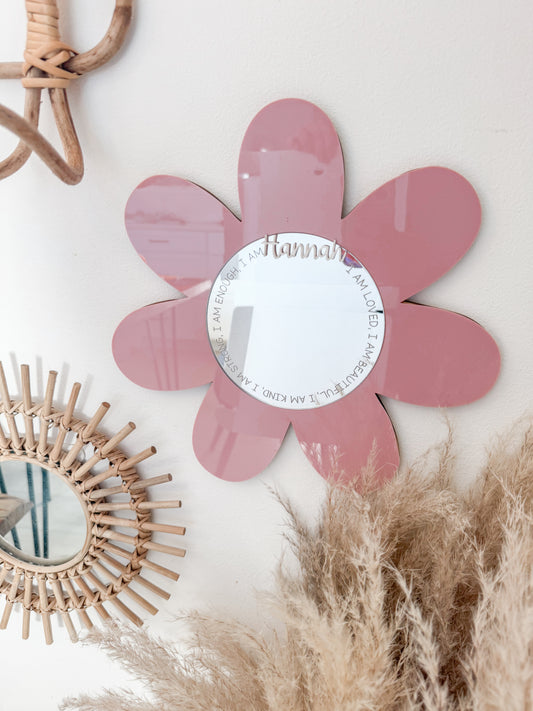 Flower Affirmation Mirror