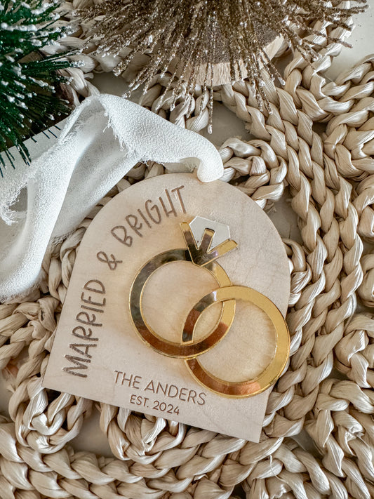 Married & Bright Ornament